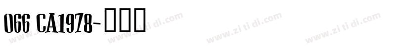 066 CA1978字体转换